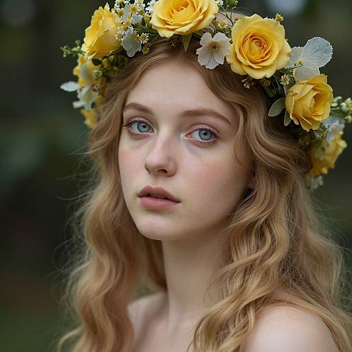 Ethereal Botticelli-Inspired Portrait