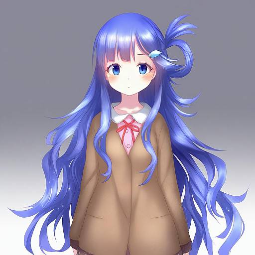 Illustration of Asari nanami, idolmaster in the style of Pottsness