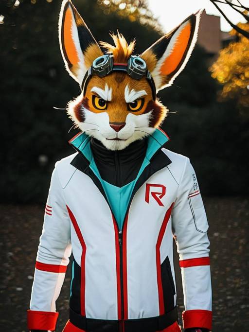 Person in Realistic Ratchet Cosplay Costume