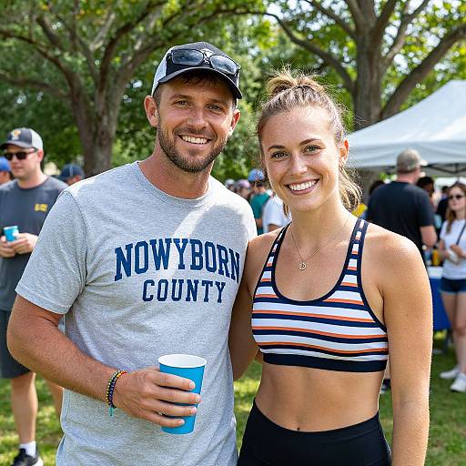 Sunny Outdoor Event with Friends