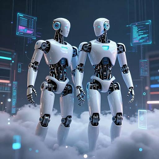 Intertwined Cybernetic Brother Robots