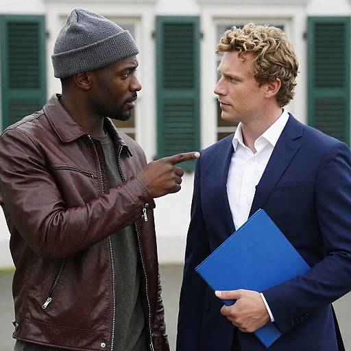 Intense Outdoor Encounter Between Two Men