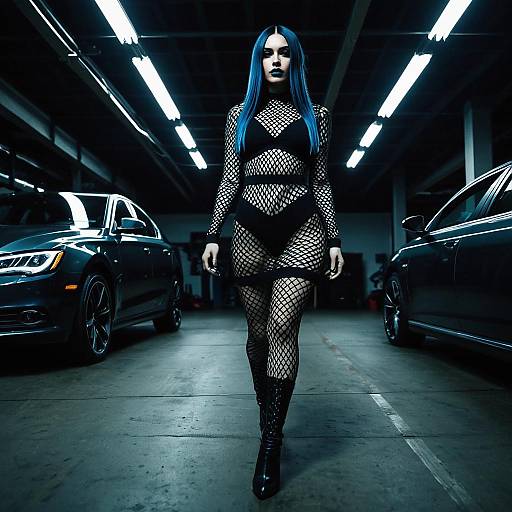 Gothic Fashion in Low-Key Atmosphere