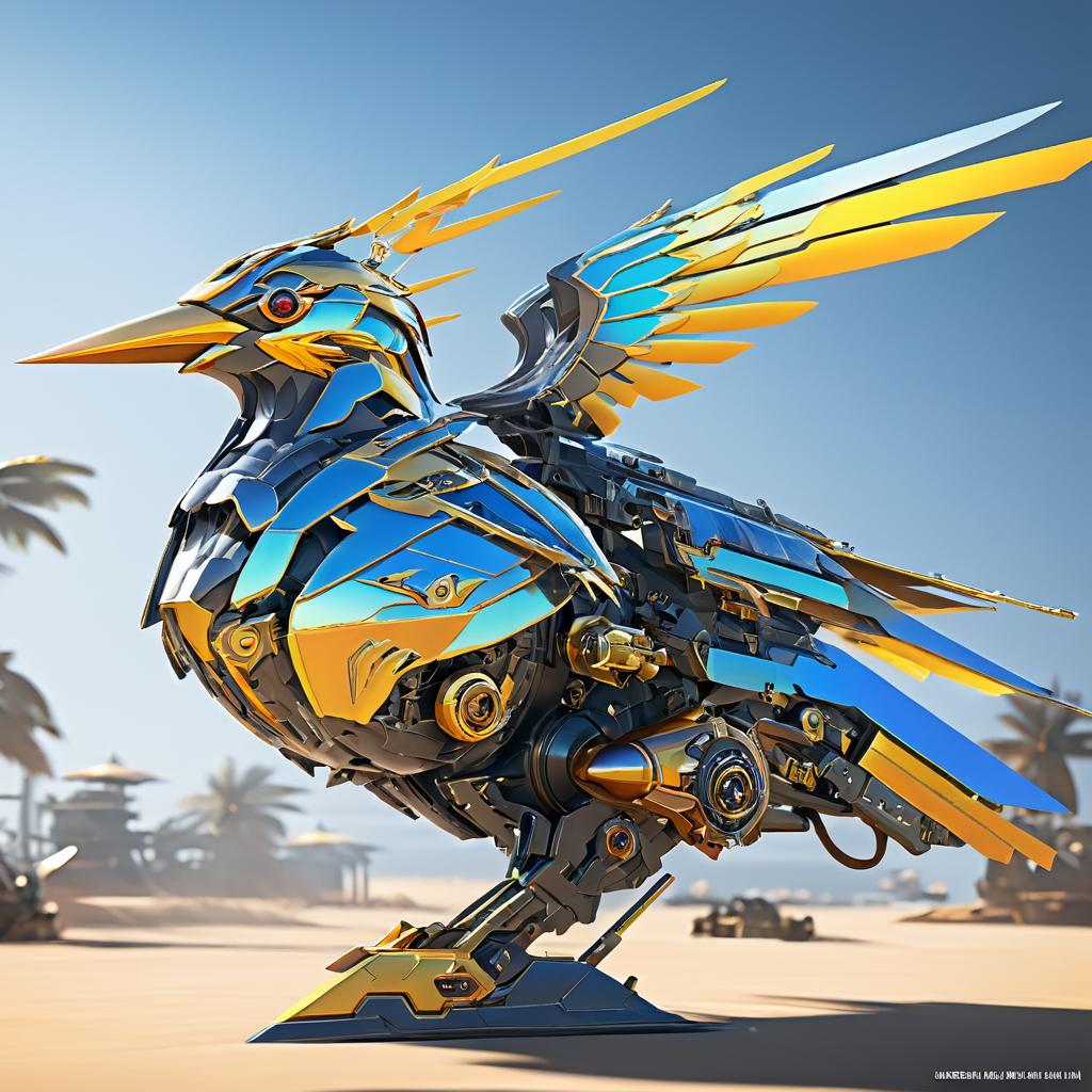 Mecha Bird Glinthawk Fan Art Creation