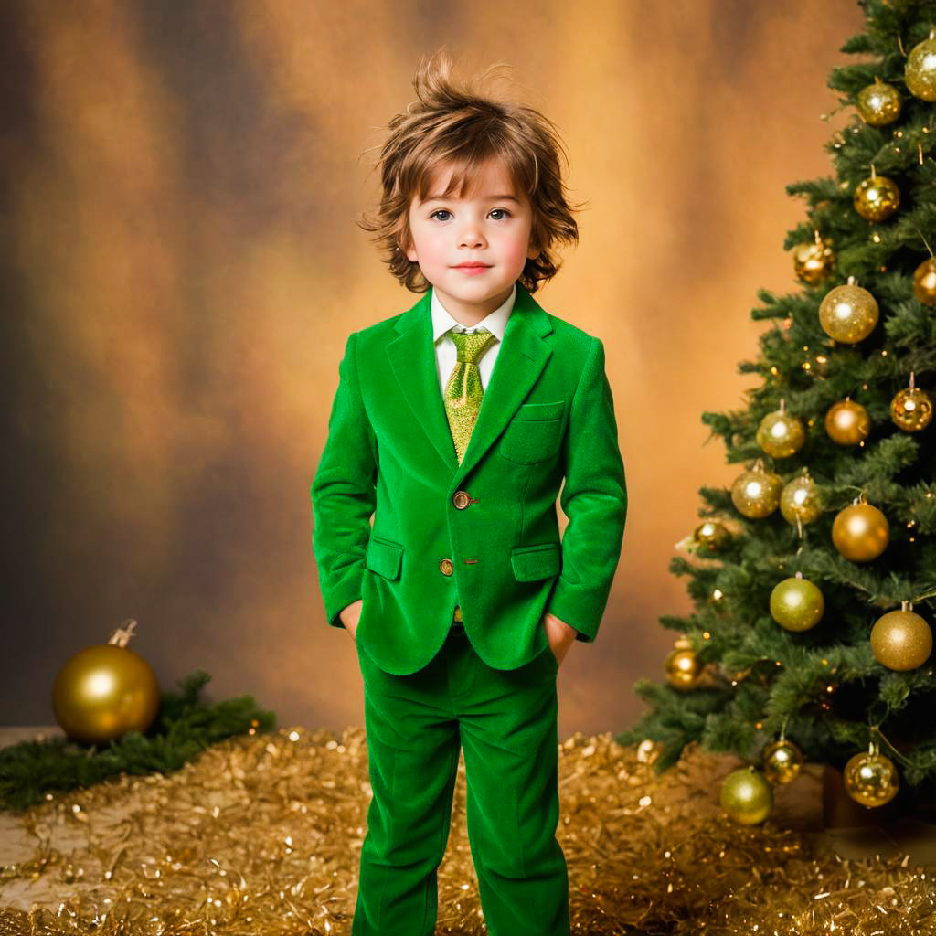 Whimsical Grinch Photo Shoot with Boy