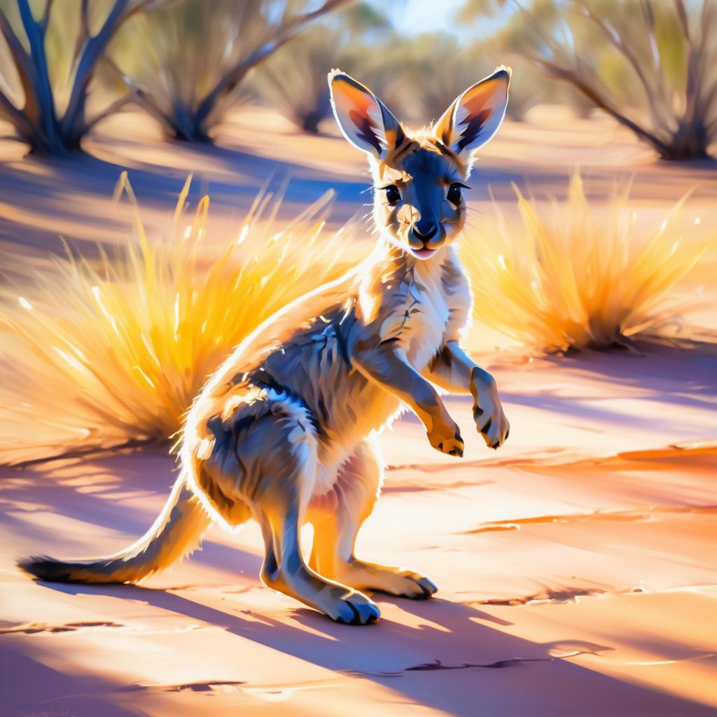 Joyful Joey in Sunlit Outback