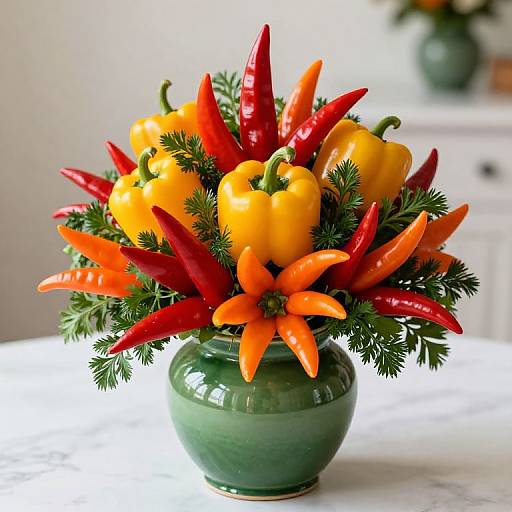 Vibrant Edible Vegetable Centerpiece