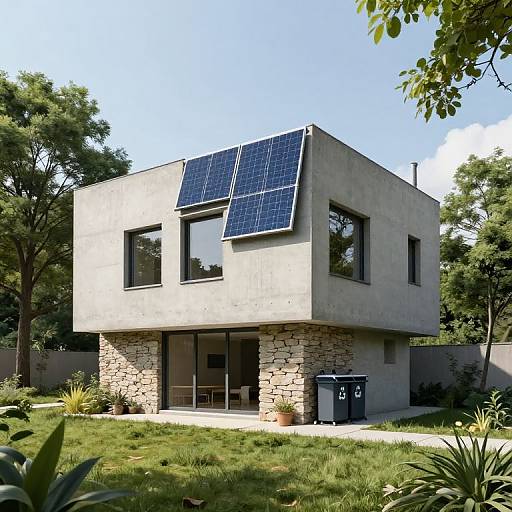 Asymmetrical Futuristic Eco House