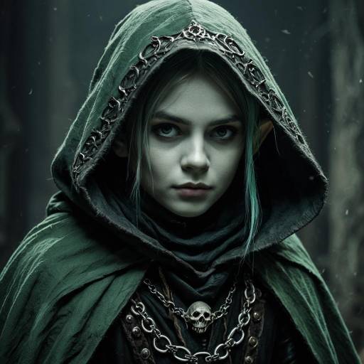 Eldritch Halfling Rogue with Shadow Cloak