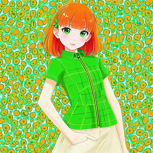 Illustration of Gwen tennyson, ben 10 in the style of Nanana (nanana iz)