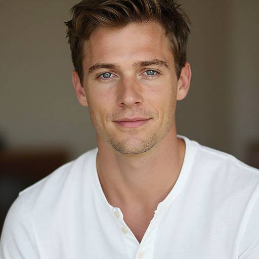 Cinematic Portrait of Light-Skinned Man