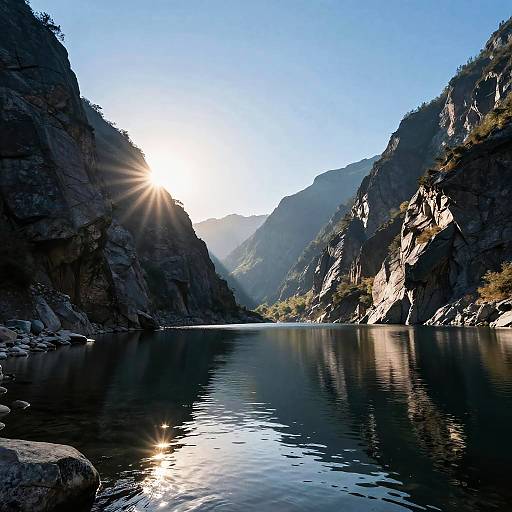 Sunrise Over Rocky Mountain Valley
