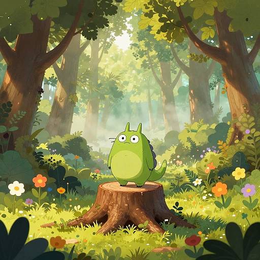 Lorax in Enchanted Woodland Scene