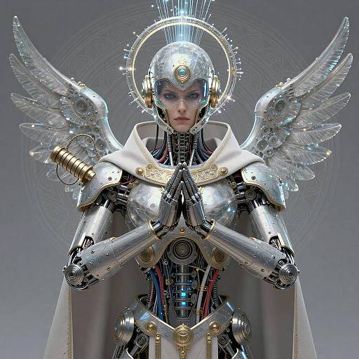 Cinematic Sci-Fi Mech-Priest Portrait