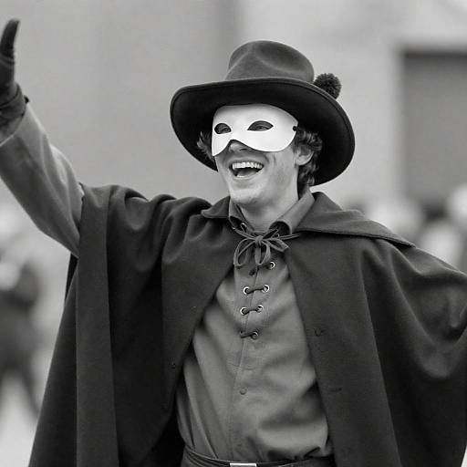 Victorian Man in Costume Laughing