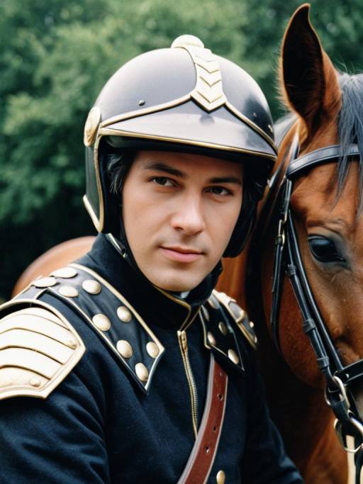 Photorealistic Horse Rider Cosplay Headshot