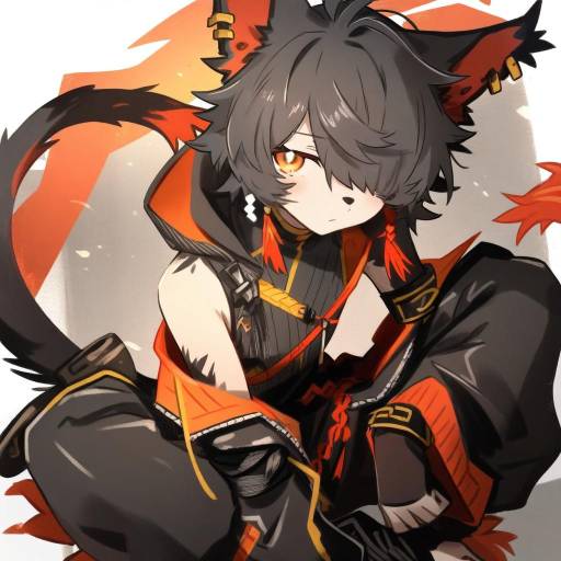 Illustration of Aak (arknights), arknights in the style of Khyle.