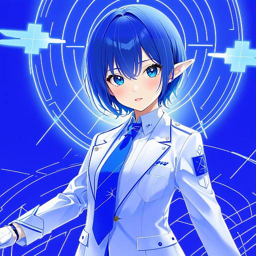 Illustration of Aoi (blue archive), blue archive in the style of Akatsuki hijiri