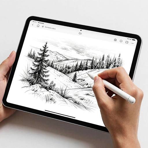 Digital Sketching on Tablet App