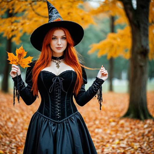 Enchanting Autumn Witch Costume for Girls