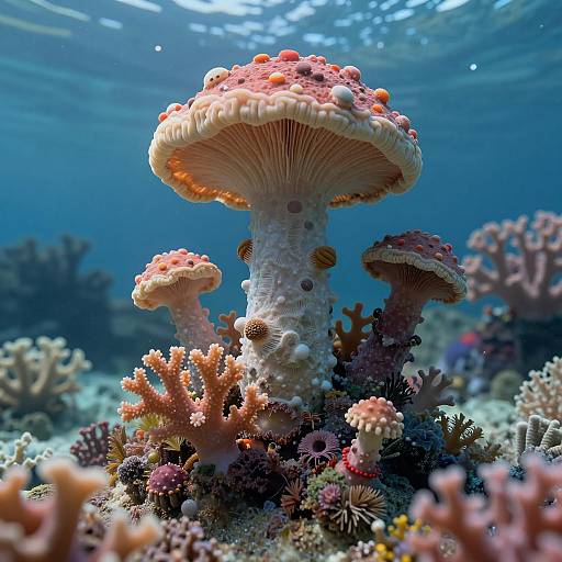 Vibrant Neo-Traditional Underwater Ecosystem