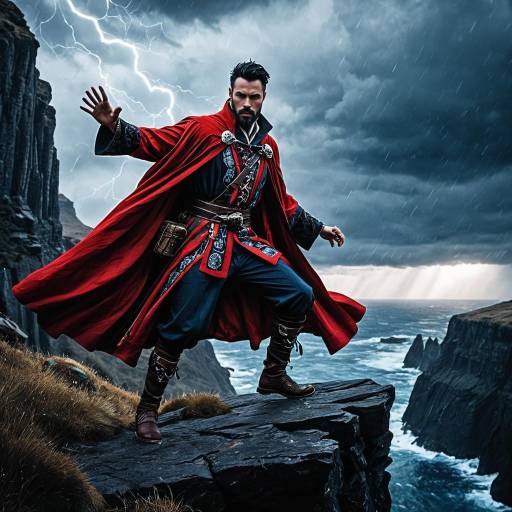 Epic Pathfinder Character on Cliff Edge