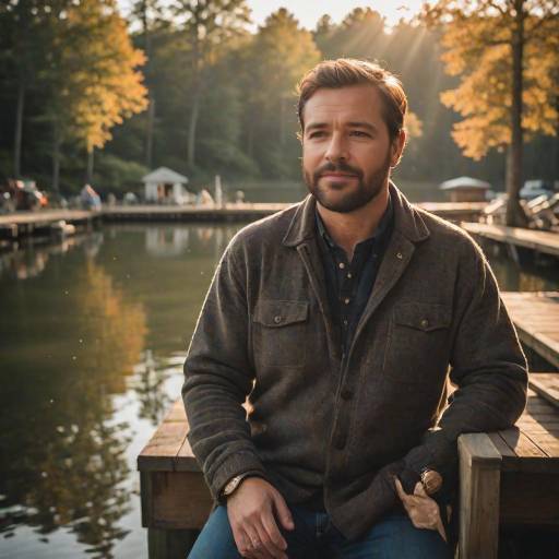 Candid Lakeside Portrait with Warm Tones