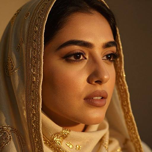 Elegant Middle Eastern Woman Portrait