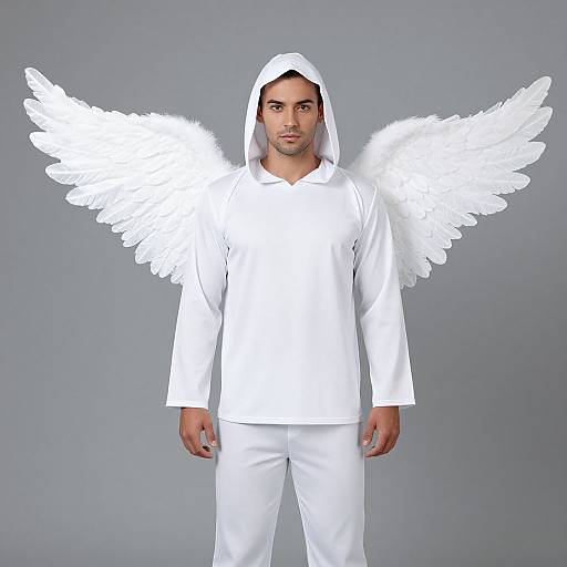White Angel Man Costume
