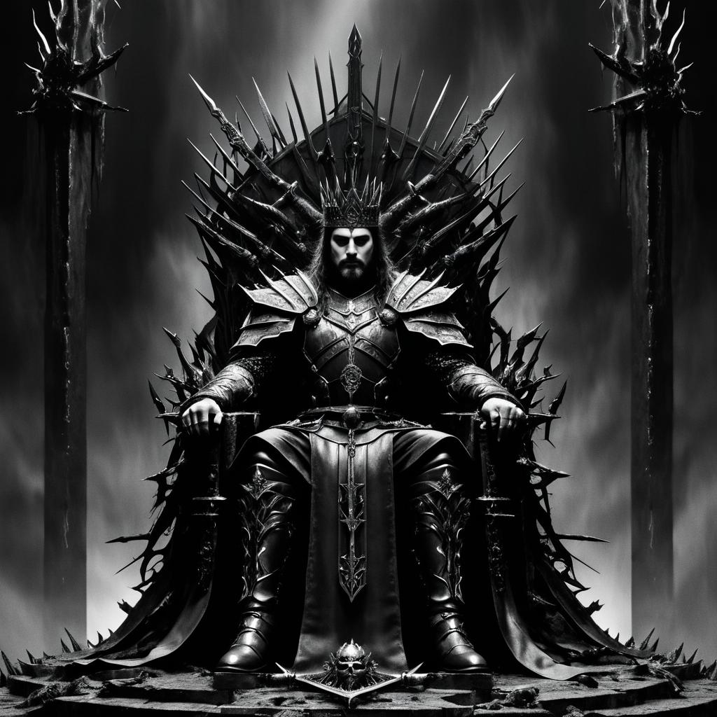 Cursed King Throne Portrait Design