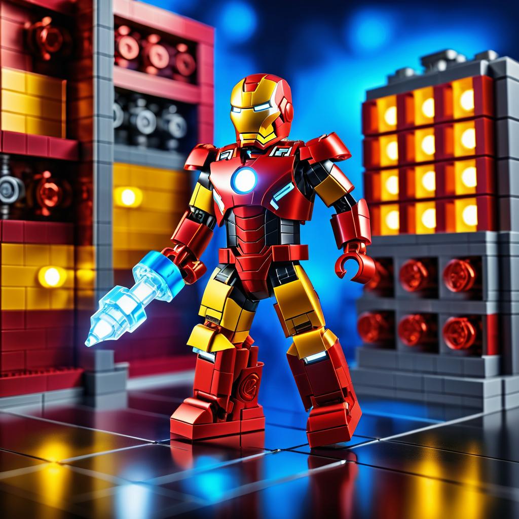 Lego Iron Man: Stark Industries Scene