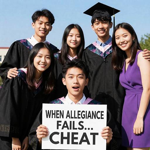 Graduation Day Celebration with Friends