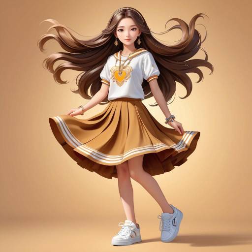 Charming Girl in Fashion-Forward Style