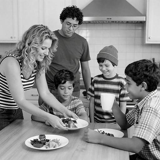 Family Gathering at the Kitchen Table