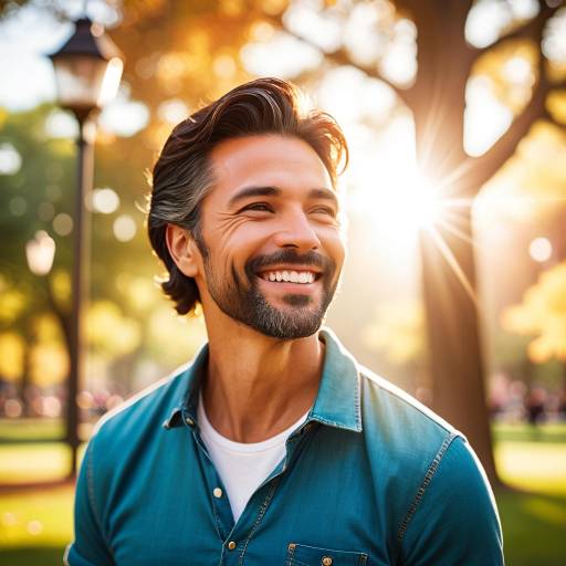 Candid Park Portrait of a Man