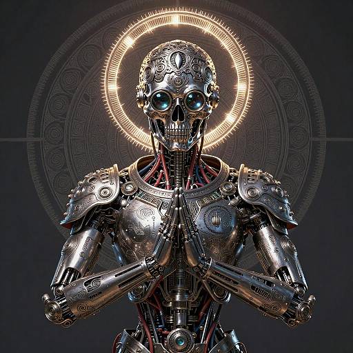 Mechanical Skullsuit with Halo