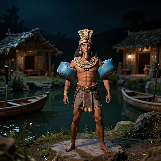 Aztec Barbarian Warrior by Pond