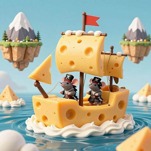 Cheese Pirate Mice Sailing Adventure