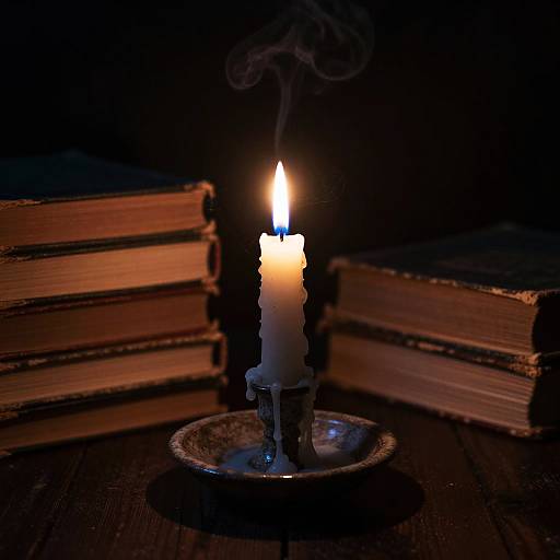 Eerie Candlelit Rustic Ambiance