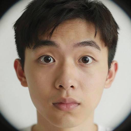 Playful Fisheye Cartoon Portrait