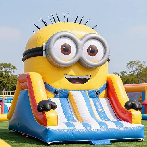Whimsical Minion Inflatable Playground