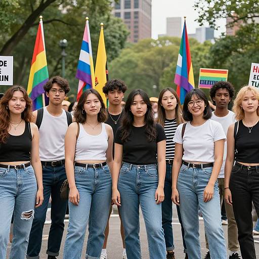 Inclusive Diverse Group in City Park