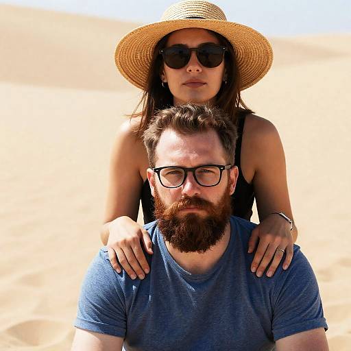Intimate Desert Portrait of a Couple
