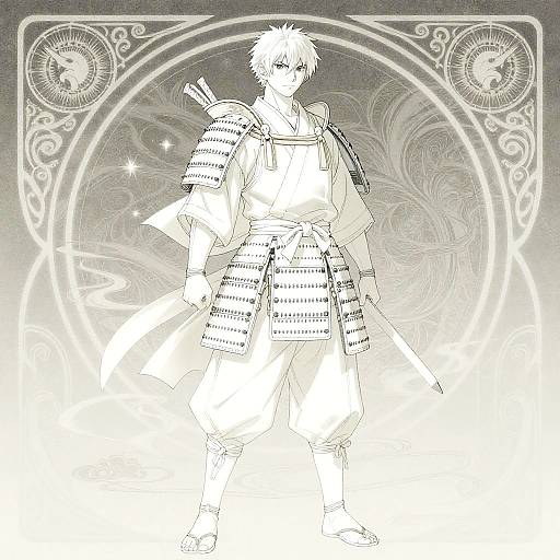 Anime Tanuki Ronin in Ethereal Armor