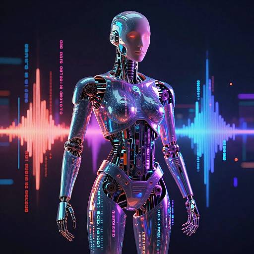 Neon AI Soundwave Album Art