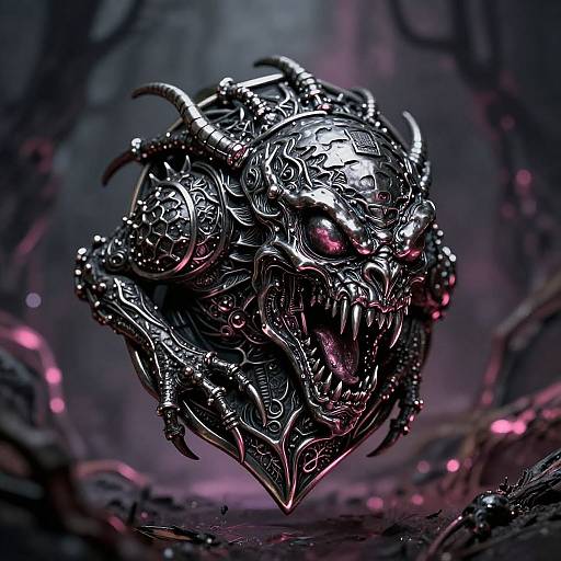 Intricate Slitherhead Jewelry Art