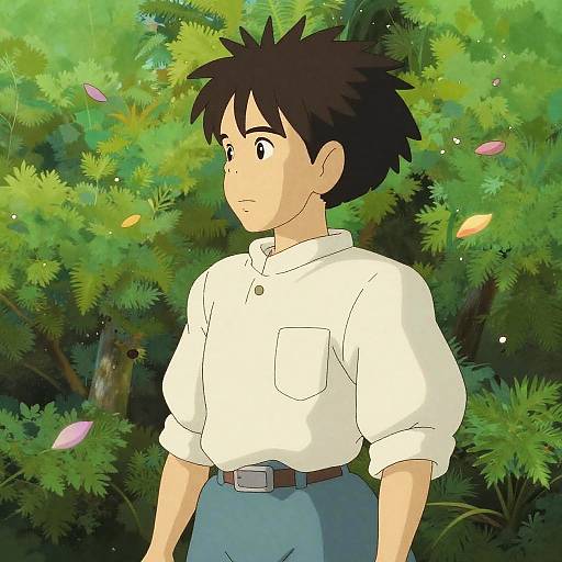 Serene Studio Ghibli Inspired Portrait