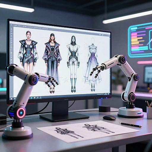 AI Fashion Design with Robotic Arms