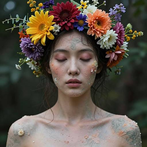 Ethereal Human-Nature Fusion