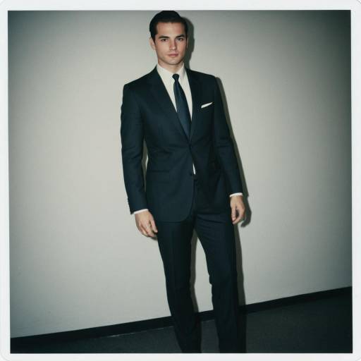 Man in Vintage Slim Fit Formal Suit